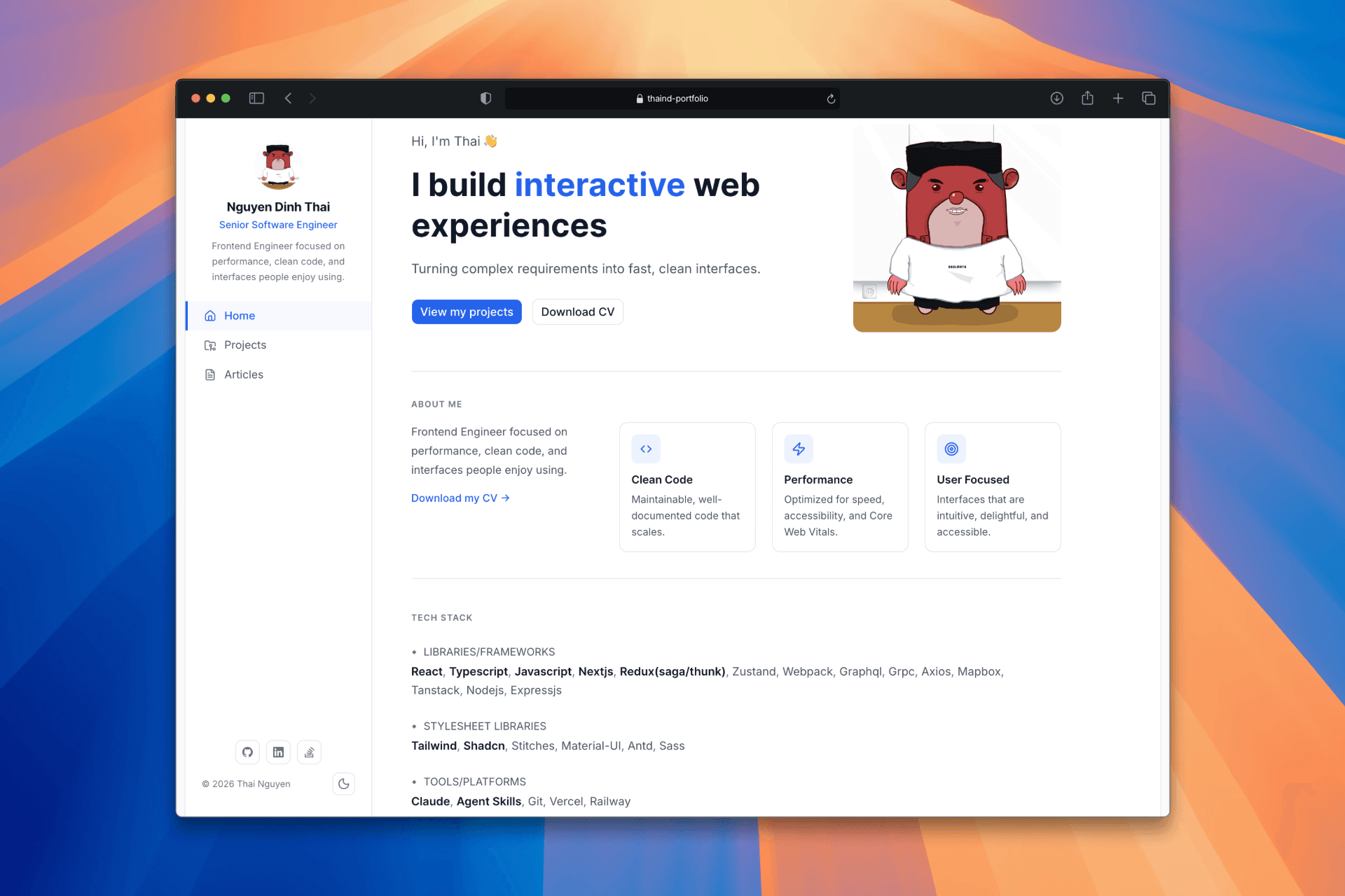 Personal Portfolio & CMS